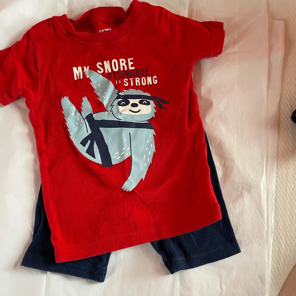 2 sets of ninja sloth pjs 🤣